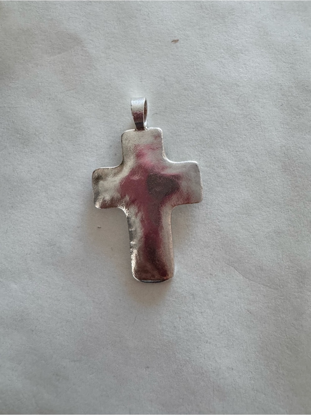 Silpada Sterling Silver  Hammered Cross Pendant - Picture 3 of 8